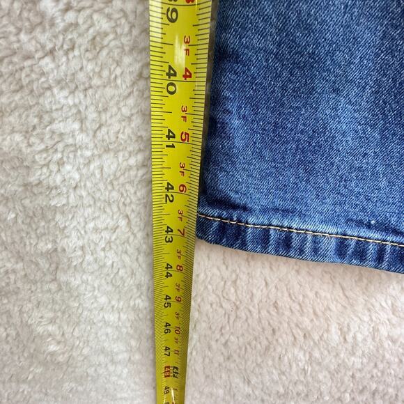 Levis 511 Jeans Mens 32x34 Dark Blue Denim Slim Fit Stretch Straight Leg Skater - Picture 3 of 14